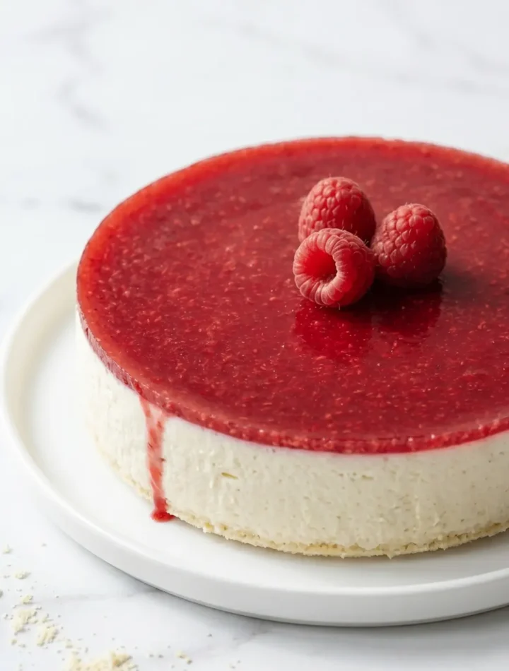 Keto Himbeer-Käsekuchen ohne Backen — Traumhaft cremig und zuckerfrei (1)